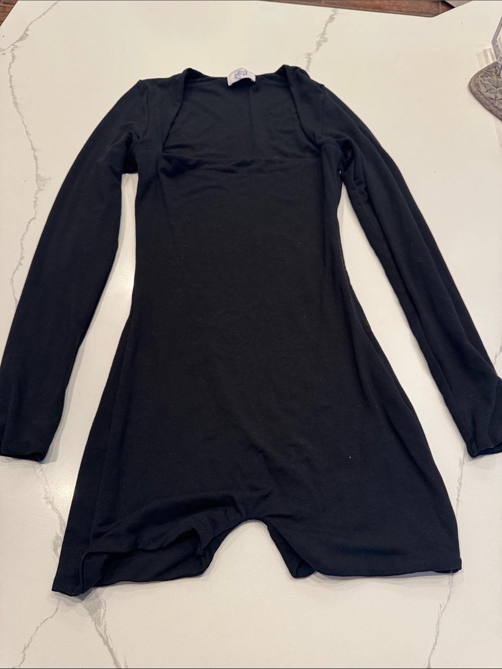 Women's Black Long Sleeve Romper